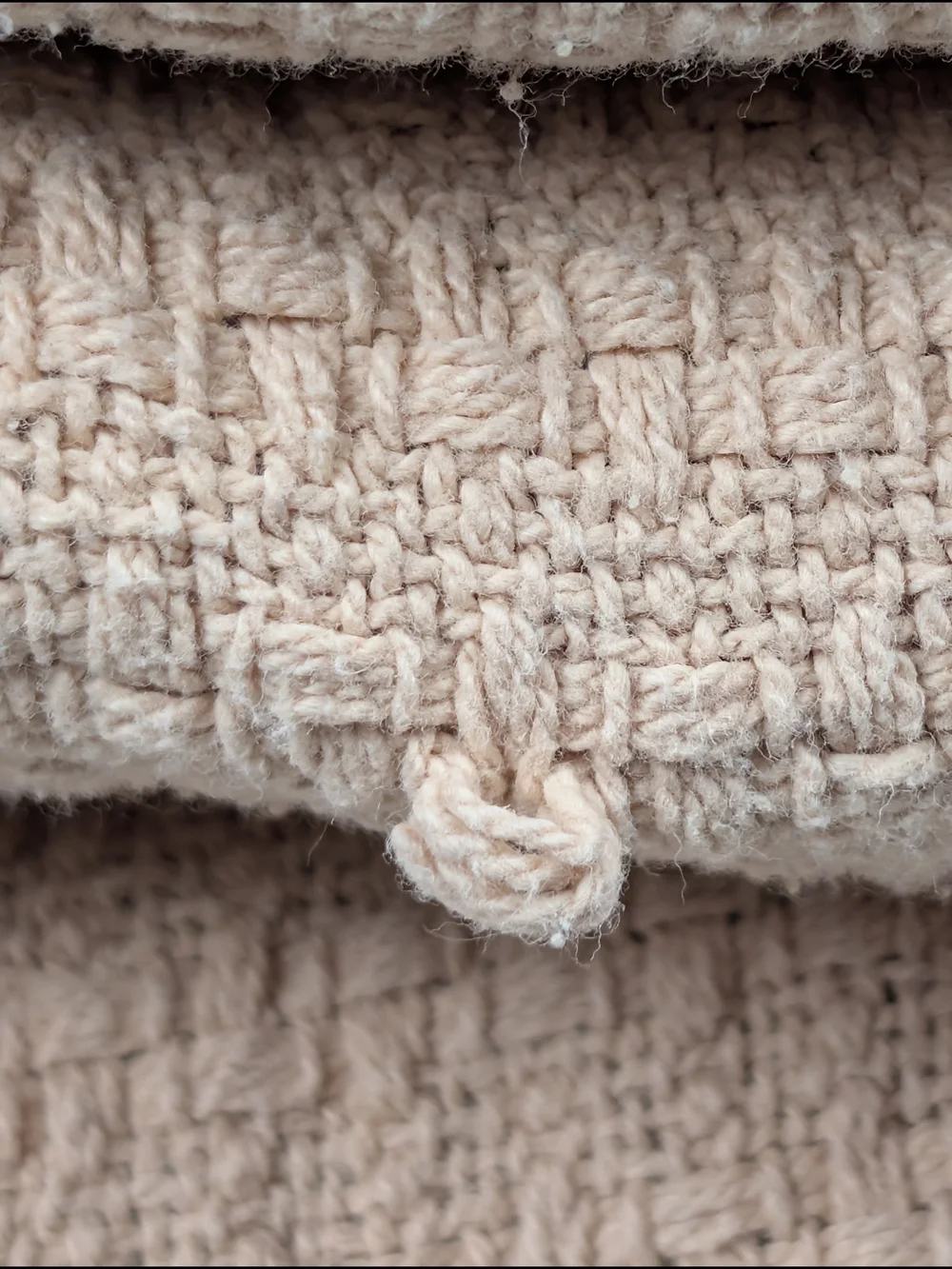 Lauren Ralph Lauren Woven Cotton Blanket King Size Blush Beige